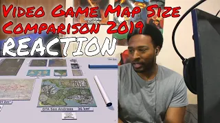 VIDEO GAME Maps Size Comparison 2019 REACTION | DaVinci REACTS