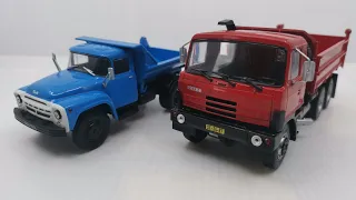 Kultovní náklaďáky minulé éry č. 7 - Tatra 815 a č. 14 - ZIL 130 MMZ v měřítku 1:43 od DeAgostini