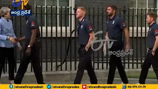 British PM Theresa May Hosts Victorious England Cricket Team