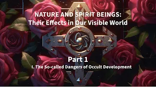 Rosicrucian Wisdom: Rudolf Steiner, I. The So-called Dangers of Occult Development (1907)