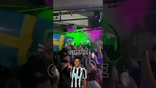 Alexander Isak Newcastle United Gimme Gimme A Striker Chant