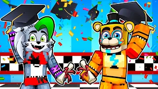 Glamrock Freddy GRADUATES from FNAF School of Animatronics in Minecraft Security Breach