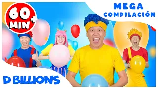 Jugando y Aprendiendo con Globos | MEGA Compilación | D Billions Canciones Infantiles