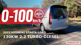 2022 Hyundai Staria-Load 0-100km/h & engine sound