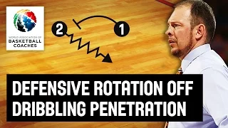 Defensive rotation off dribble penetration - Aaron Fearne - Basketball Fundamentals