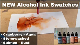 5 NEW Alcohol Ink Color Swatches (RANGER INKS)