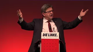 Jean Luc Mélenchon beim Politischen Jahresauftakt der Linksfraktion