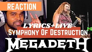 SOUTH AFRICAN REACTION TO Megadeth Symphony of Destruction (Lyrics)+(Live In Italy 1992)
