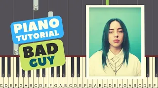 Bad Guy Piano Tutorial with Chords | Easy for Beginners