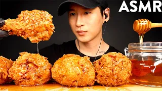 ASMR HONEY GLAZED FRIED CHICKEN MUKBANG (No Talking) COOKING & EATING SOUNDS | Zach Choi ASMR