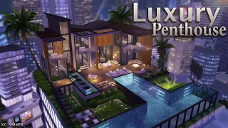 Modern Luxury Penthouse | No CC | The Sims 4 | Speed Build