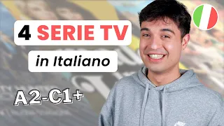 4 Italian TV Shows to learn Italian: from beginners to advanced (ita audio with subs)