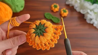 3D⚡💯Crochet Flower 💯👌 Key chain💯👌Very easy crochet rose flower making for beginners.