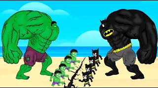 Evolution Of HULK Family Vs Evolution Of BATMAN Family : Who Is The King Of Super Heroes ?
