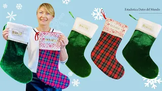 Only Then Do You Have To Sew The Christmas Sock That Does Not Turn The Lining / DIY Christmas Sock