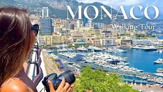 MONACO TRAVEL, Monaco Walking Tour 4K, FRENCH RIVIERA, Monaco Ville, Prince Palace, Côte d’Azur