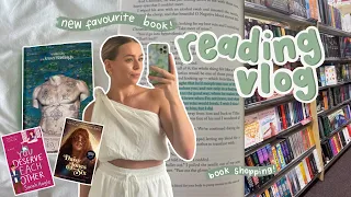 reading vlog 📖 new favourite book, re-read, book browsing & library trip 💕