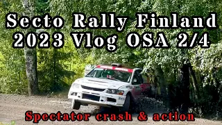 Secto Rally Finland 2023 | Perjantai Vlog | Spectator Crash & Action |