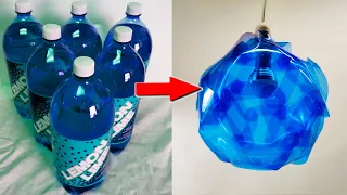 Лампа из пластиковых бутылок - Лампа-пазл - Лампа IQ - DIY / Бери и делай / #shorts