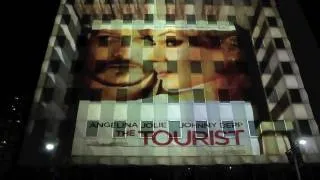 4d Projection - 'The Tourist' Promotion On Praetorian Building - Dallas Texas