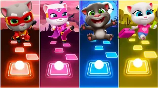 Heroes Tom - Angela Hank - Talking Tom - Taking Angela | Tiles Hop EDM RUSH