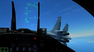 DCS world - More nooby AI dogfighting - F-15 alongside Tornado vs Su-27
