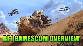 Battlefield 1 - Complete Gamescom Overview & Review | Sinai Desert Gameplay