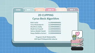 GRAFIKA KOMPUTER KELOMPOK 6 || 2D Clipping - Cyrus-Beck Algorithm