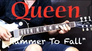 Queen - Hammer To Fall (Rhythm) - Rock Guitar Lesson (w/Tabs)