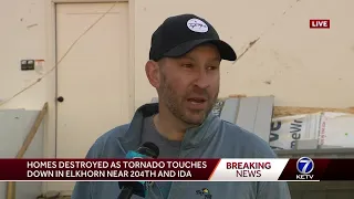 'Scariest feeling in the world': Elkhorn resident recalls tornado ripping through