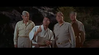 "Okinawa get up and go" Ending scene of THOAM (Glenn Ford, Marlon Brando and Paul Ford)