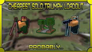 CHEAPEST SOLO TRIUMPH LOADOUT (3500CR) | Roblox Tower Battles