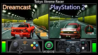 Tokyo Xtreme Racer (Dreamcast vs PlayStation 2) Gameplay Comparison
