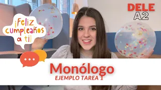 Tarea 1 - ejemplo de monólogo (mi cumpleaños 🎂) - ORAL - DELE A2