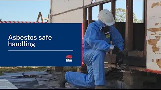 Removing asbestos sheeting safely