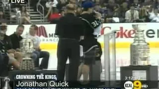 Jonathan Quick unloads 3 F-Bombs on Channel 9 in LA