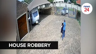 WATCH | Three men caught stealing TVs, cellphones from Joburg home