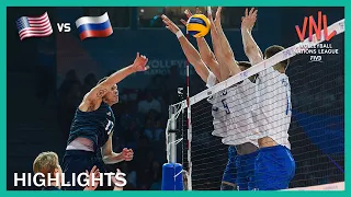 USA vs Russia | Highlights | 12 Jul | Final Round | Men's VNL 2019