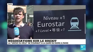 Négociations sur le Brexit : la "grève du zèle" se poursuit à la Gare du Nord à Paris