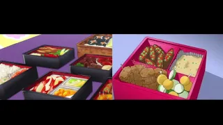 Higurashi no naku koro ni 2020 vs. 2006 anime -Furude shrine picnic scene- comparision animation