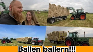 FarmVLOG#825 - Vollgas beim Ballentransport mit Annika