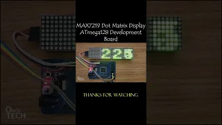MAX7219 Dot Matrix Display #Shorts