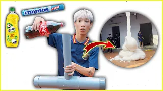 Đức Mõm | Thí Nghiệm : Cocacola + Mentos + Sunlight Sẽ Như Thế Nào ???