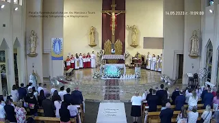 2023-05-14, Uroczystość pierwszej komunii św. w Międzyrzeczu – cała liturgia (kazanie ks. Jan Waluś)