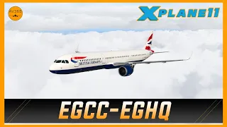 X-Plane 11 + A321 Neo Mod! | Manchester to Newquay | EGCC-EGHQ |