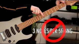 Stop Playing Using 3 Notes Per String - Try This Instead