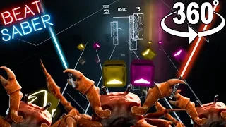 Doing A 360 Degree Crab Rave In Beat Saber