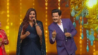 Udit Narayan X Shreya Ghoshal Live singing (Bairi Piya) Indian Idol Best Moments live singing
