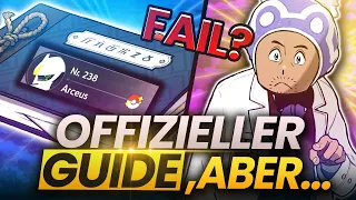 EIN FAIL? Pokemon veröffentlicht OFFIZIELLEN GUIDE, um SCHNELL DEN POKEDEX zu füllen, ABER...