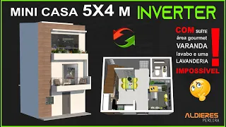 MINI CASA 5 X 4 M - INVERTER! E COM ÁREA GOURMERT OOOO...